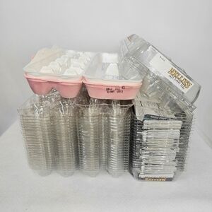 Egg Cartons 26 Pcs Empty Dozen Chicken Crates Boxes Plastic Strong Clean